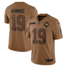 Men's - 2023 Salute To Service Deebo Samuel San Francisco 49ers Brown Limited Jersey