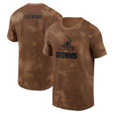 Men's - 2023 Salute To Service Cleveland Browns Brown Sideline T-Shirt