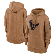 Women's - 2023 Salute To Service Houston Texans Brown Pullover Hoodie