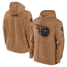 Men's - 2023 Salute To Service Club Tennessee Titans Brown Pullover Hoodie
